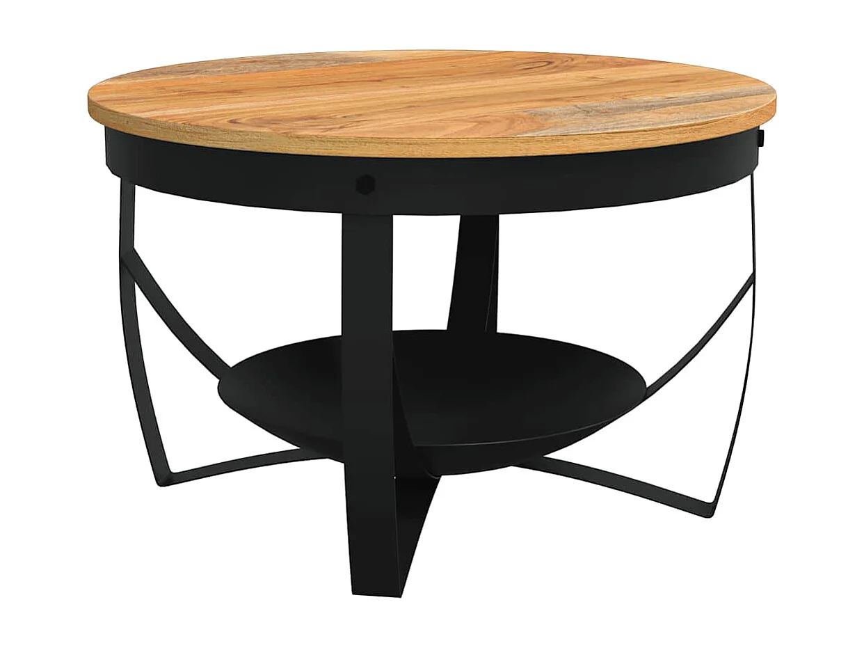 Couchtisch Ø68x43 cm Massivholz Akazie