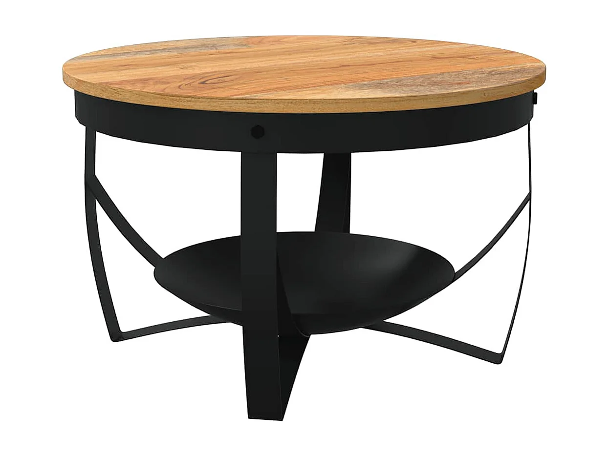 Couchtisch Ø68x43 cm Massivholz Akazie