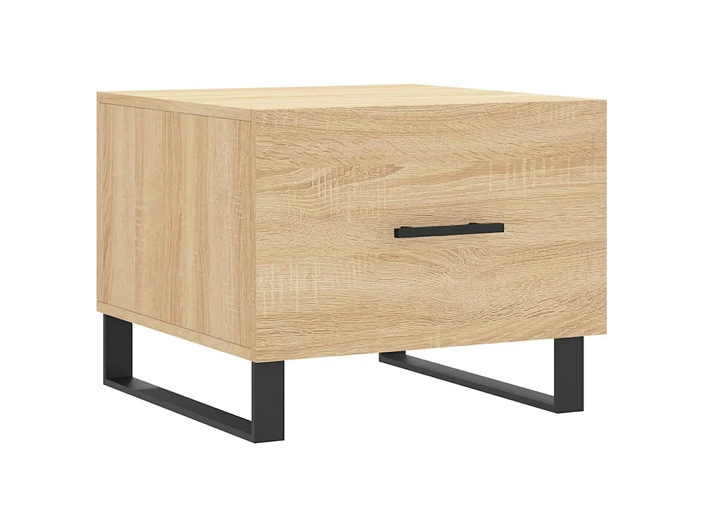 Tavolini Salotto 2pz Rovere Sonoma 50x50x40cm Legno Multistrato