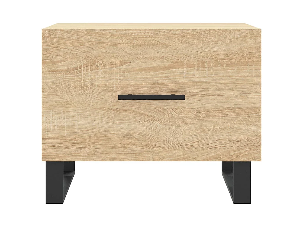 Tavolini Salotto 2pz Rovere Sonoma 50x50x40cm Legno Multistrato