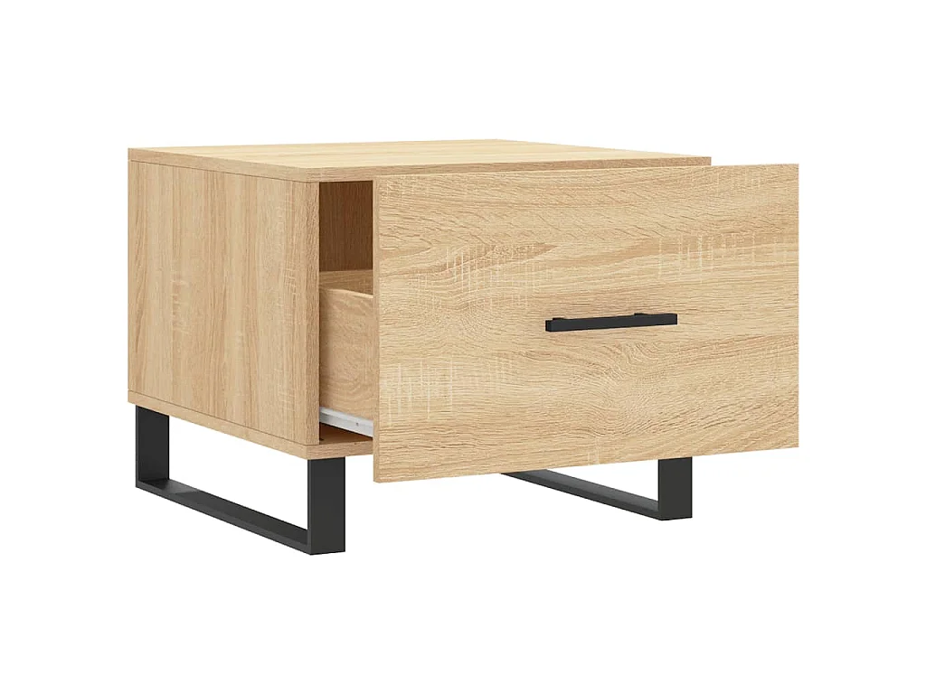 Tavolini Salotto 2pz Rovere Sonoma 50x50x40cm Legno Multistrato