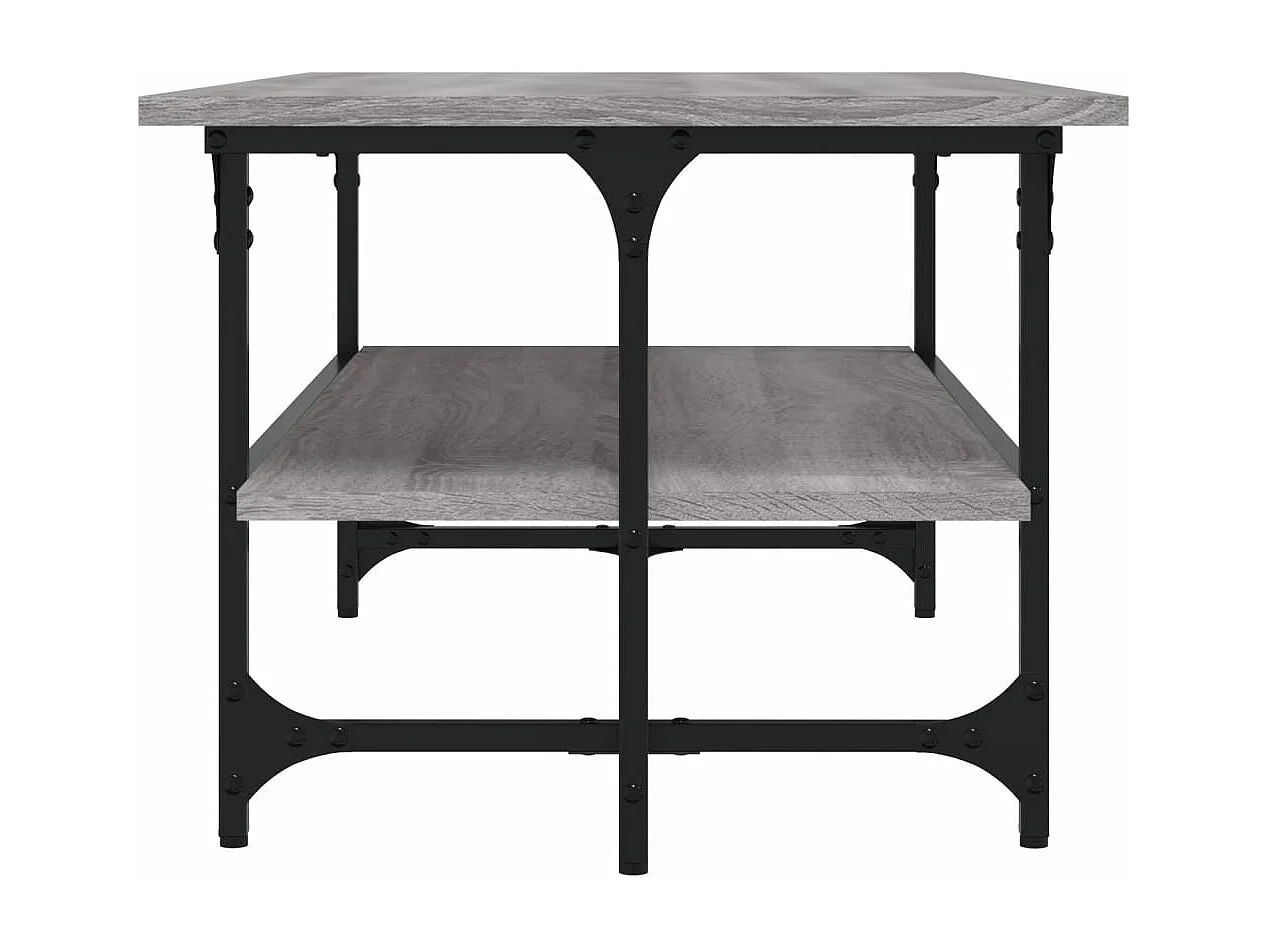 Mesa de centro 100x50x40cm derivados de madeira cinzento sonoma