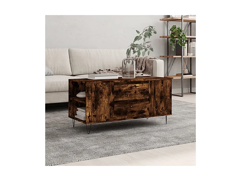 Couchtisch Räuchereiche 102x44,5x50 cm Holzwerkstoff