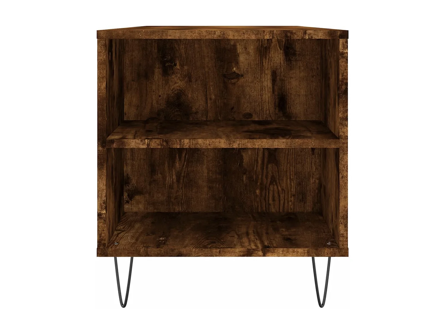 Table basse chêne fumé 102x44,5x50 cm bois d'ingénierie