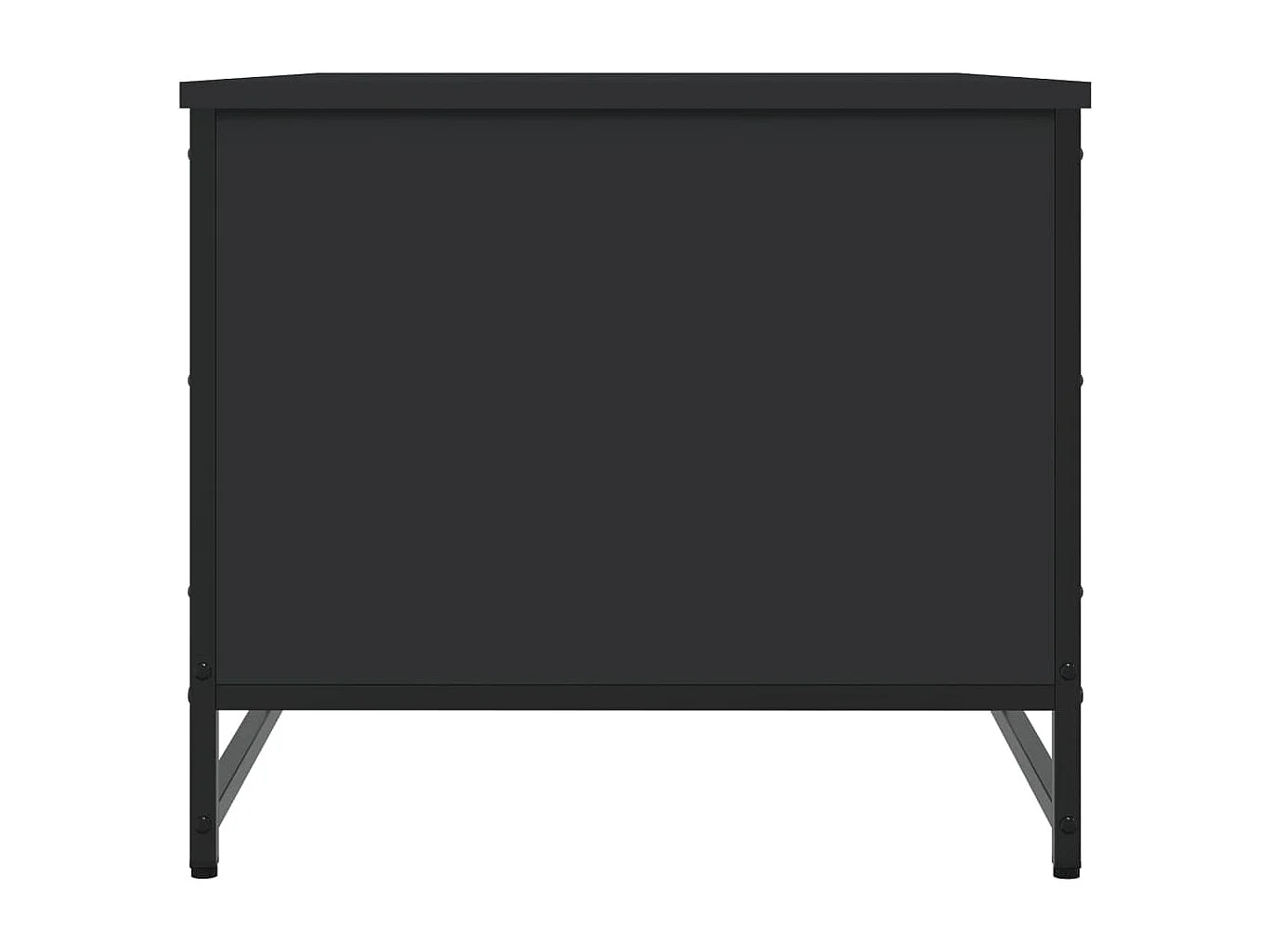 Table basse noir 85,5x51x45 cm bois d'ingénierie