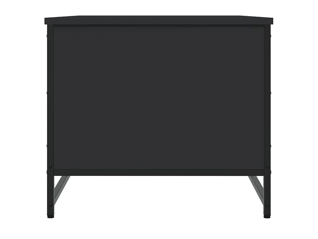 Table basse noir 85,5x51x45 cm bois d'ingénierie