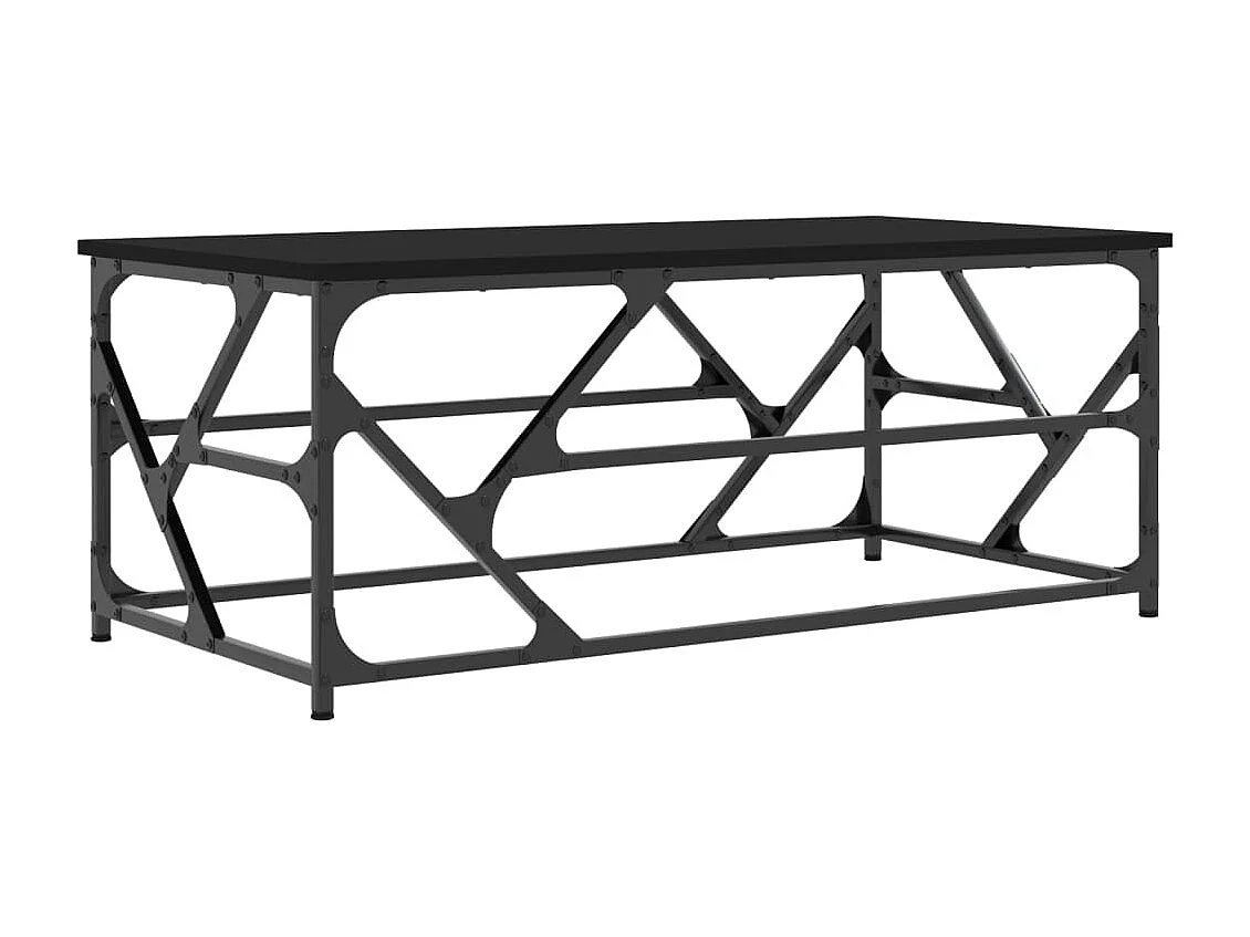 Table basse Noir 100x50x40 cm Bois d'ingénierie