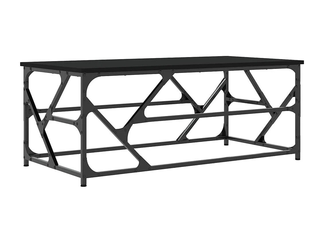 Table basse Noir 100x50x40 cm Bois d'ingénierie