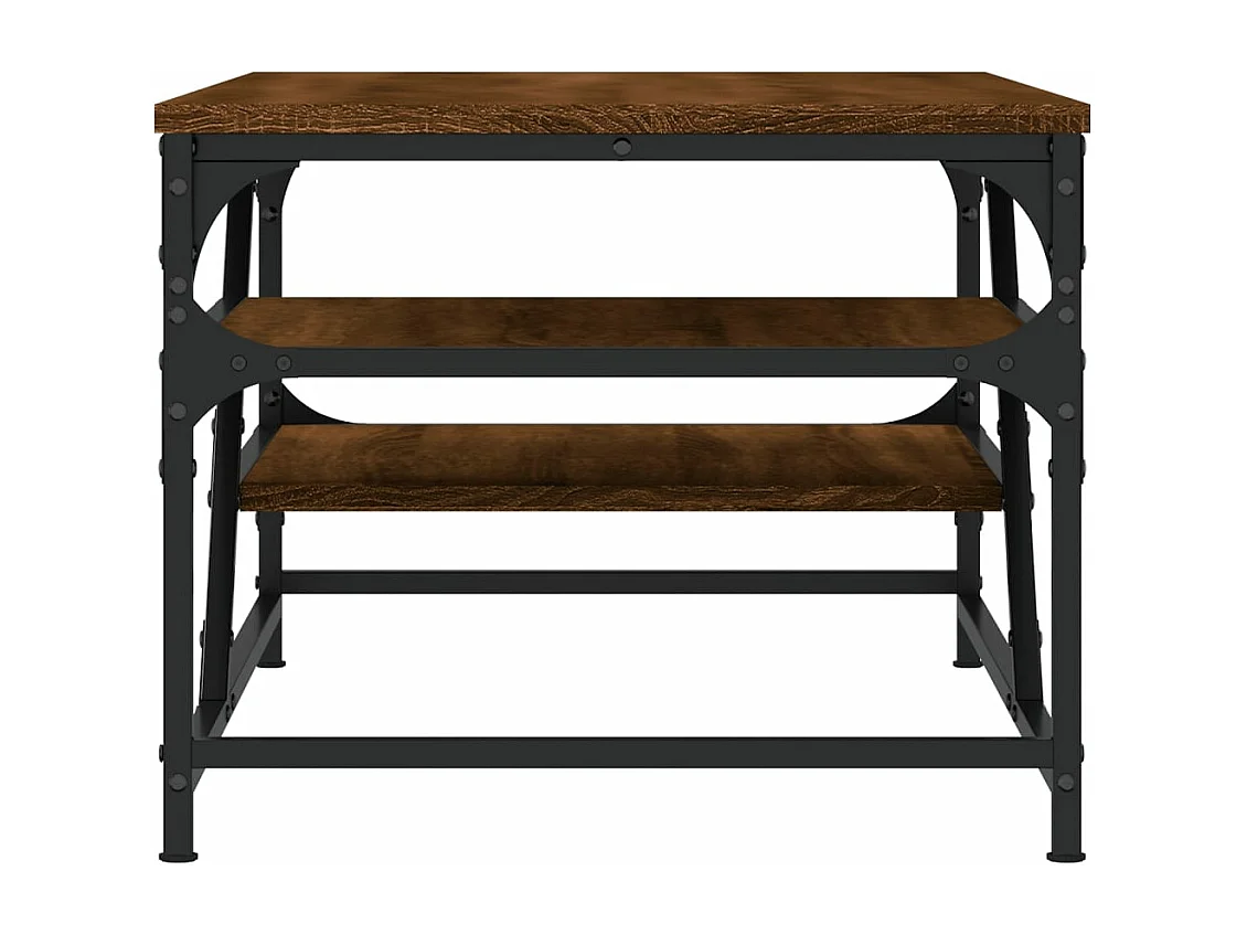 Tavolino Salotto Rovere Marrone 100x49x40 cm Legno Multistrato