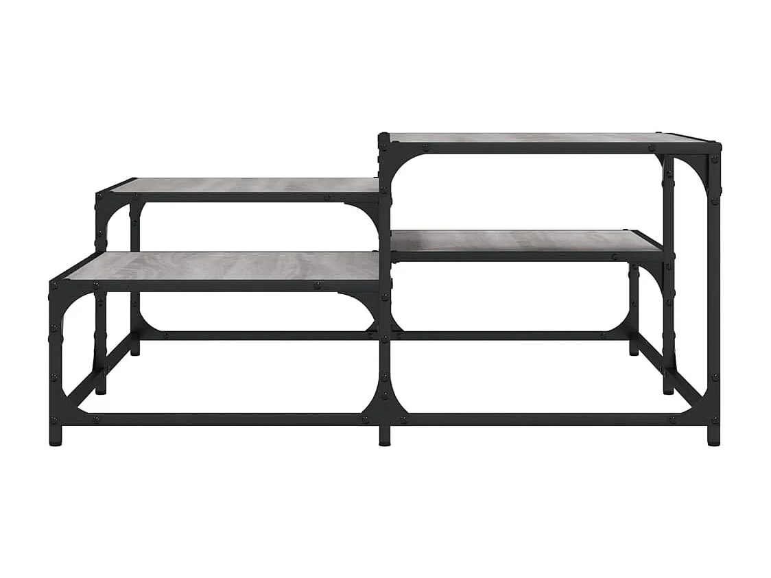 Mesa de centro madera de ingeniería gris Sonoma 87,5x87,5x40 cm