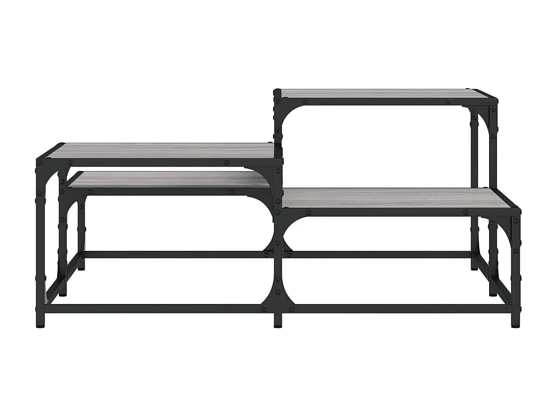 Mesa de centro madera de ingeniería gris Sonoma 87,5x87,5x40 cm