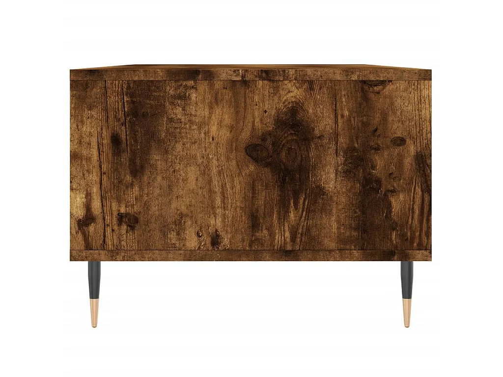 Mesa de centro madera contrachapada roble ahumado 90x50x36,5 cm
