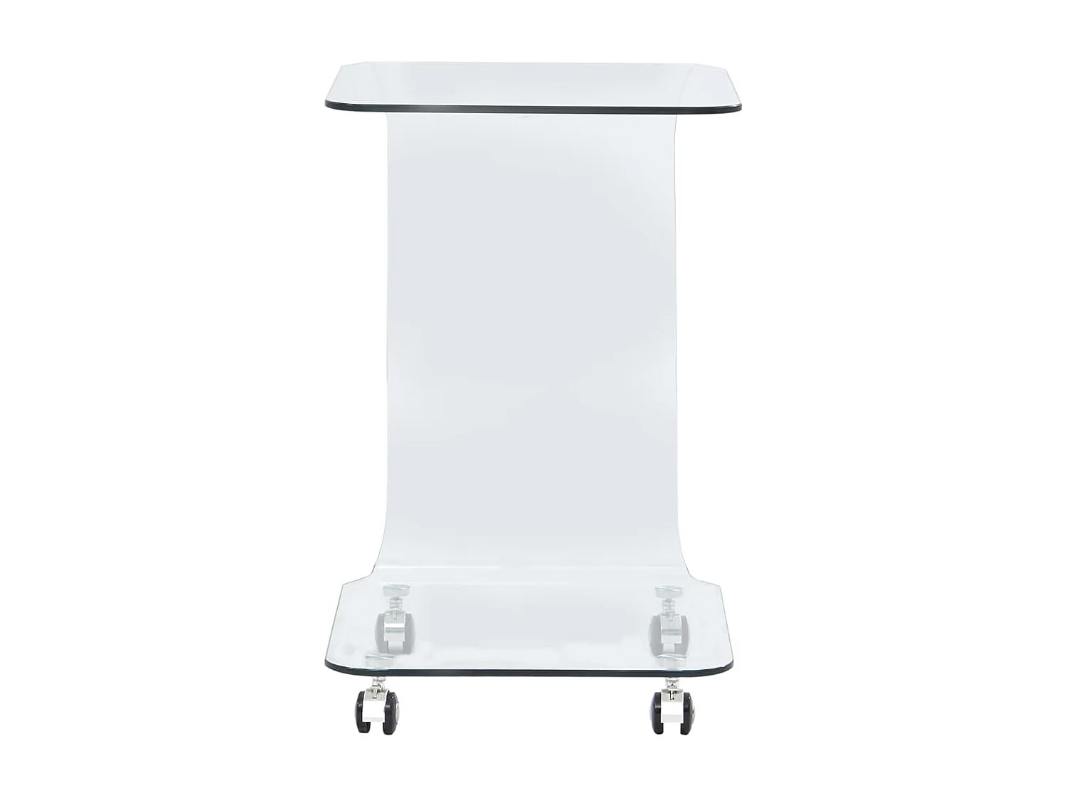 Couchtisch 45x40x63 cm Hartglas