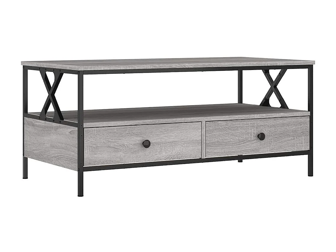 Couchtisch Grau Sonoma 100x51x45 cm Holzwerkstoff