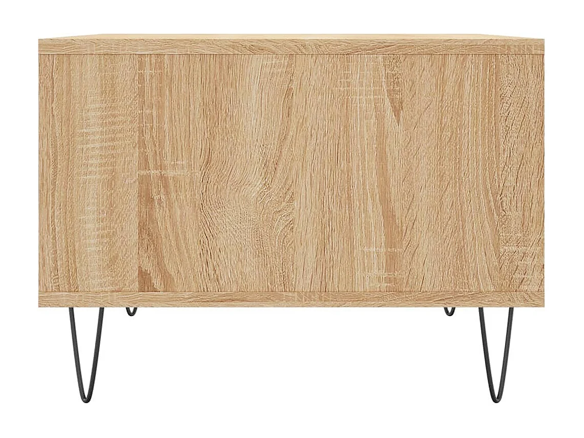 Tavolino Salotto Rovere Sonoma 60x50x36,5 cm Legno Multistrato