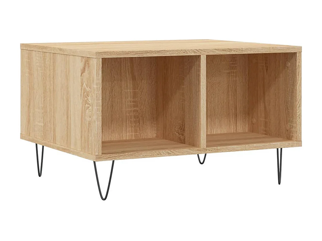 Tavolino Salotto Rovere Sonoma 60x50x36,5 cm Legno Multistrato