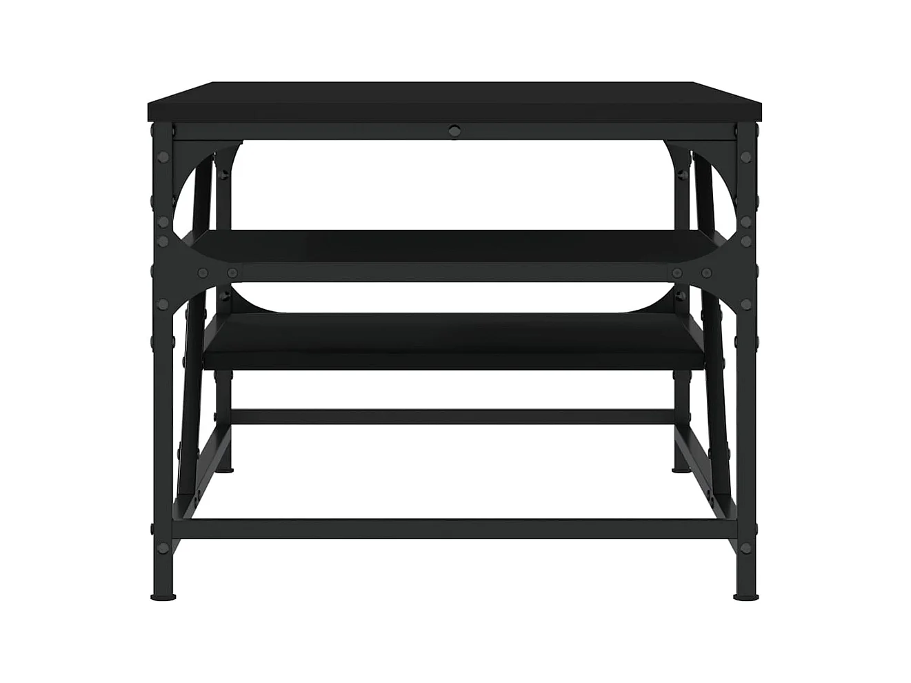 Table basse noir 100x49x40 cm bois d'ingénierie