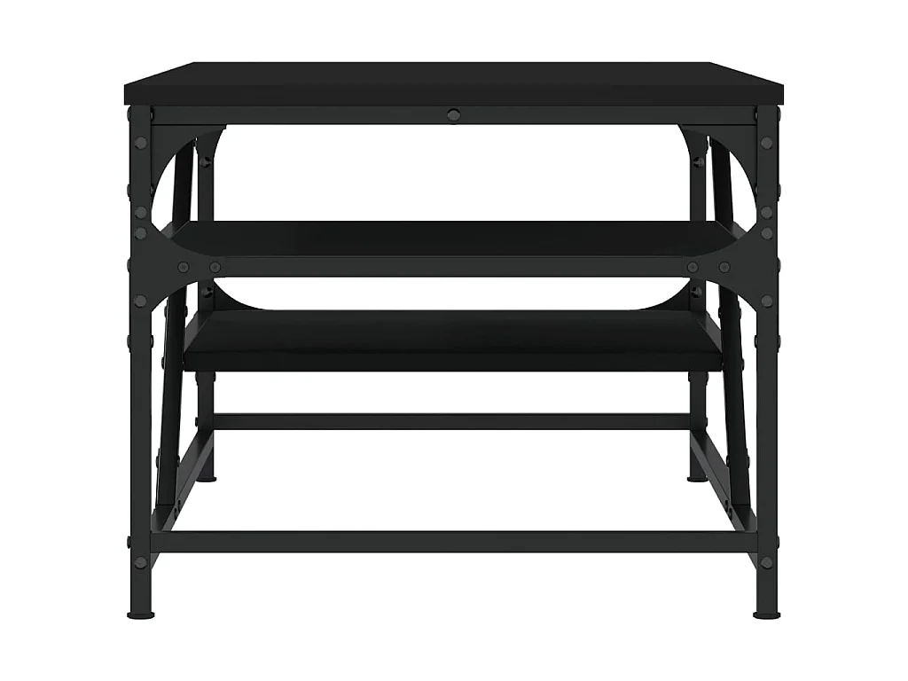Table basse noir 100x49x40 cm bois d'ingénierie