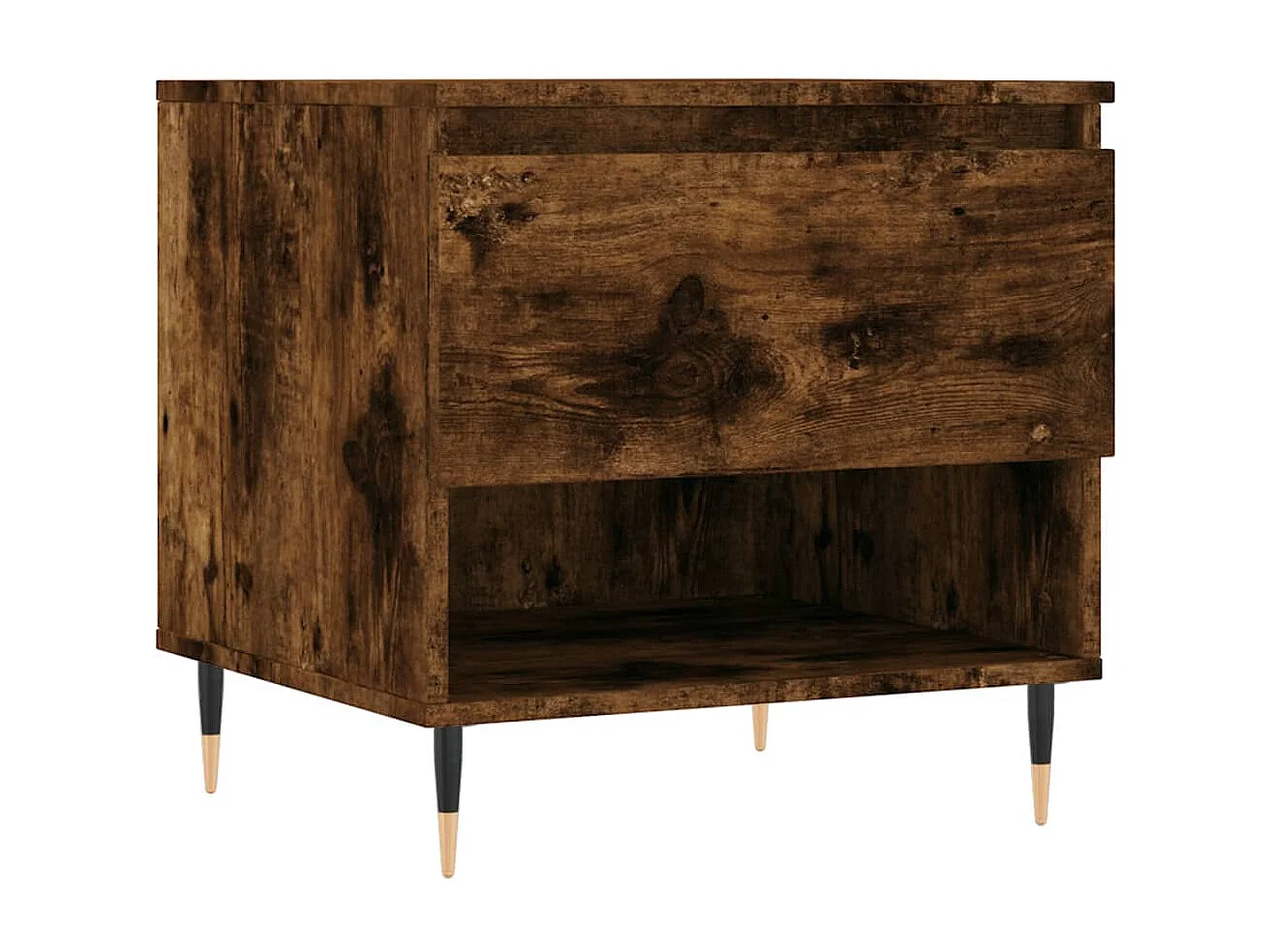 Tables basses 2 pcs chêne fumé 50x46x50 cm bois d'ingénierie