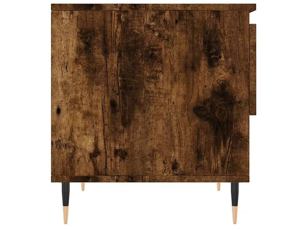 Tables basses 2 pcs chêne fumé 50x46x50 cm bois d'ingénierie