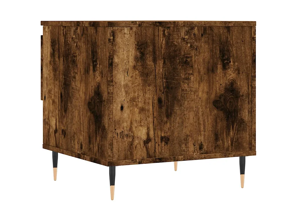Tables basses 2 pcs chêne fumé 50x46x50 cm bois d'ingénierie