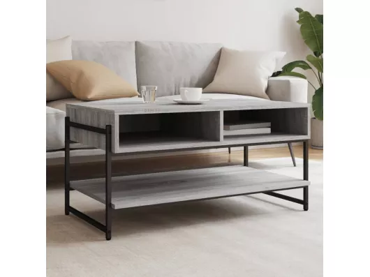 Kauf Unique Couchtisch Grau Sonoma 90x50x45 cm Holzwerkstoff