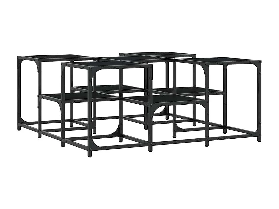 Couchtisch Schwarz 91x91x40 cm Holzwerkstoff