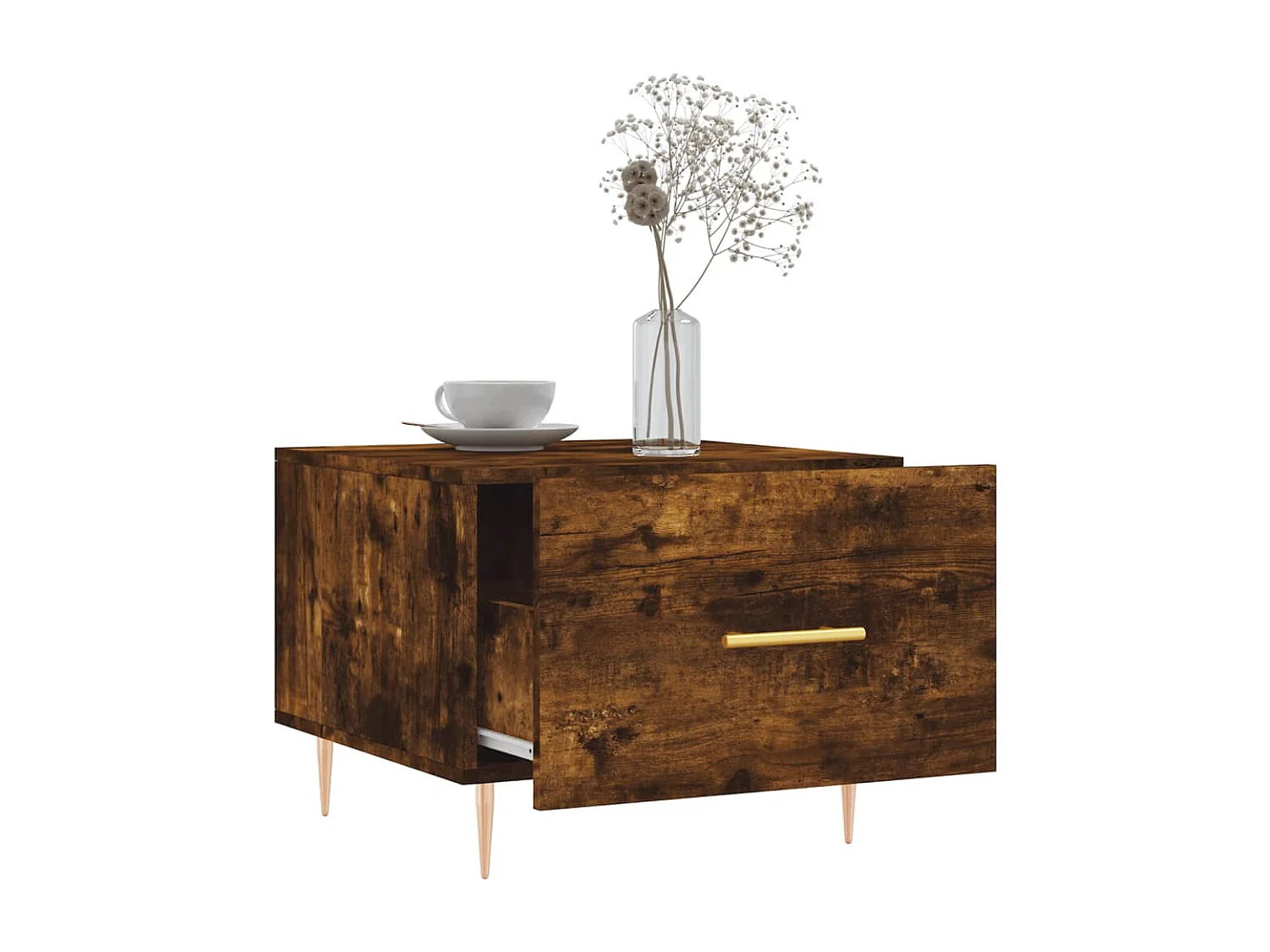 Couchtische 2 Stk. Räuchereiche 50x50x40 cm Holzwerkstoff