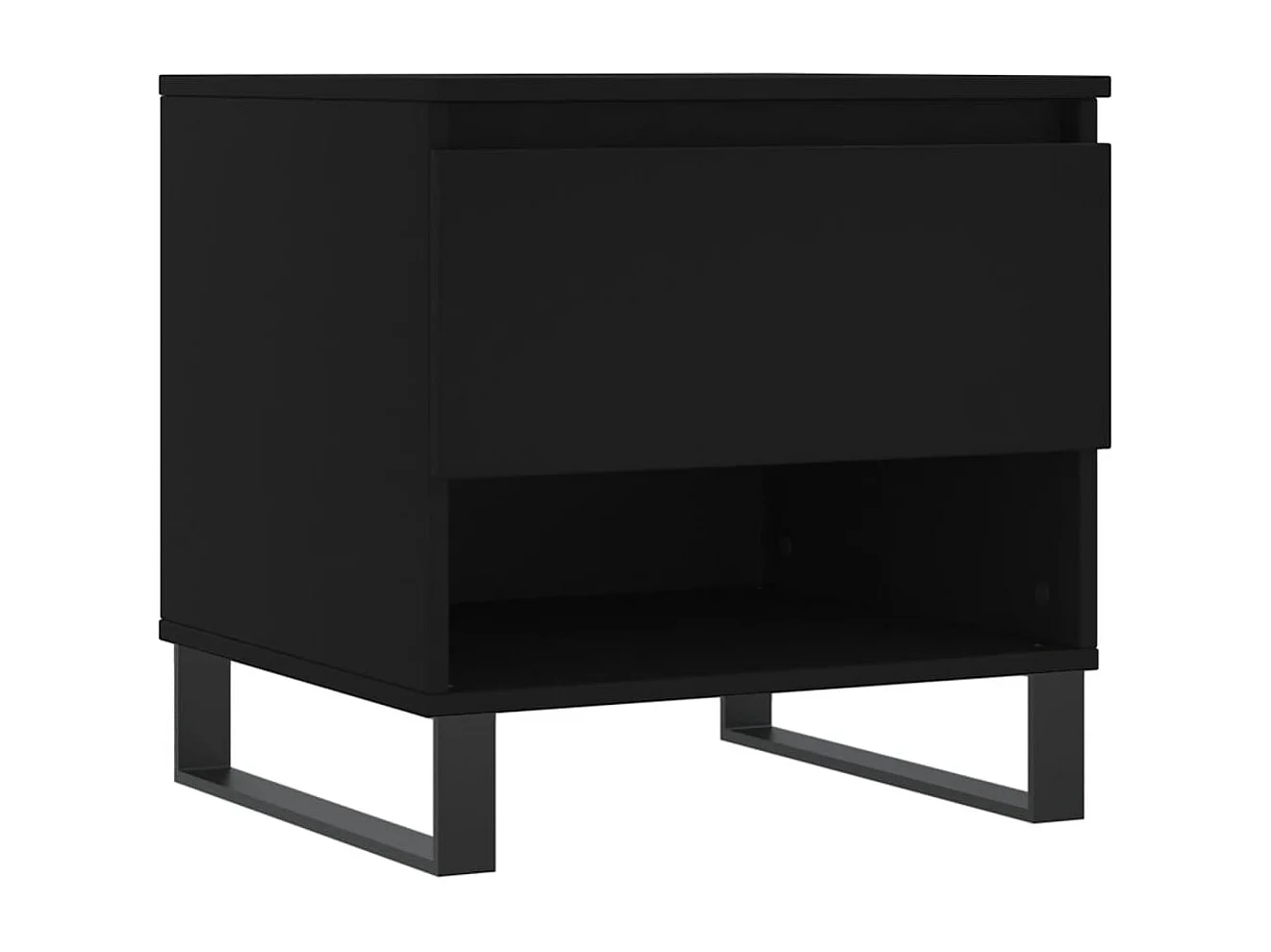 Table basse noir 50x46x50 cm bois d’ingénierie