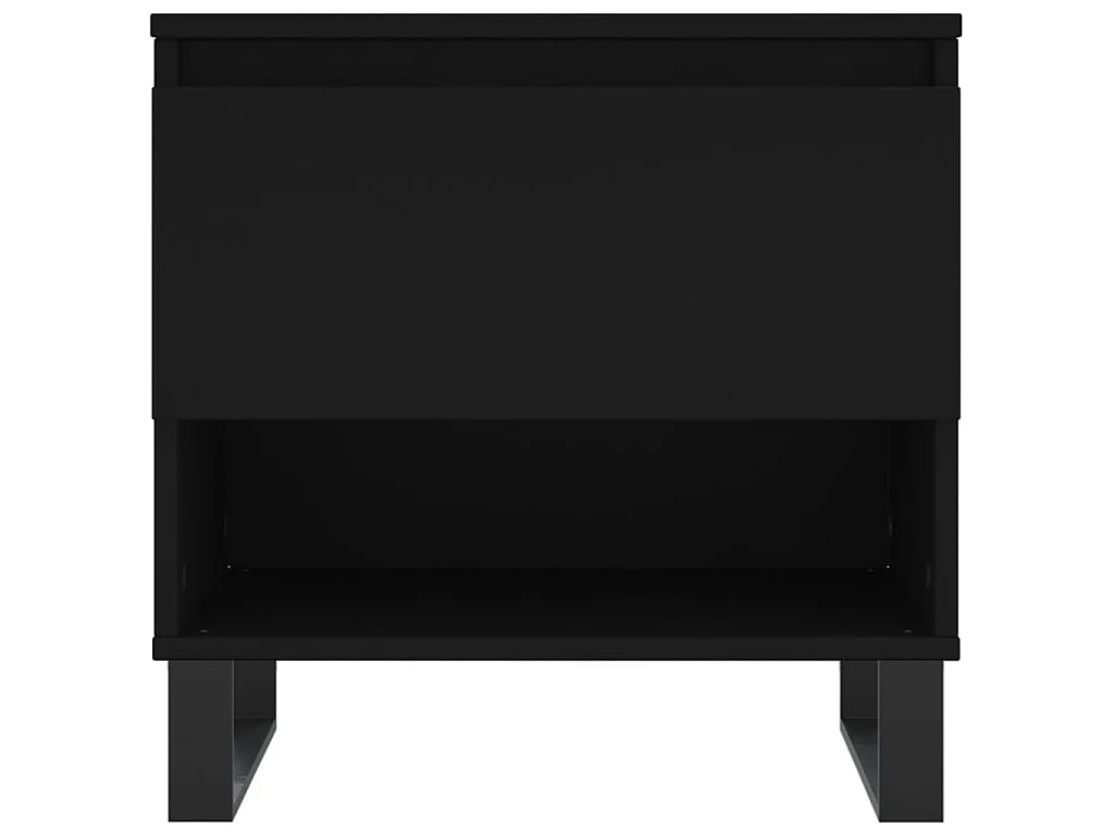 Table basse noir 50x46x50 cm bois d’ingénierie