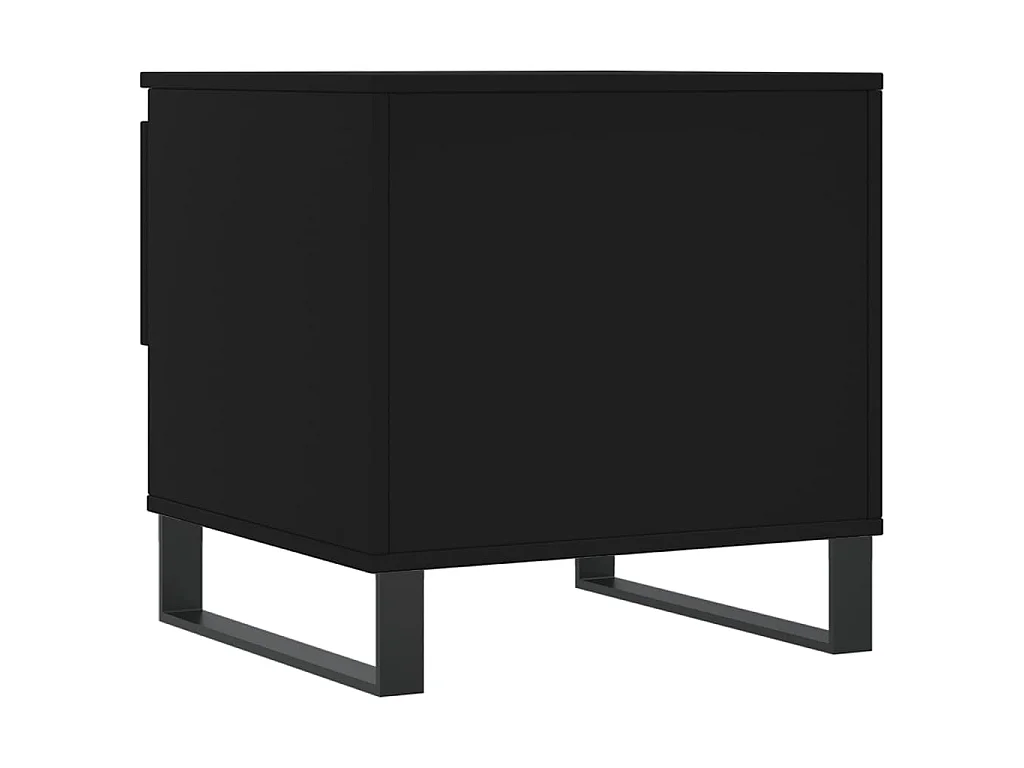 Table basse noir 50x46x50 cm bois d’ingénierie