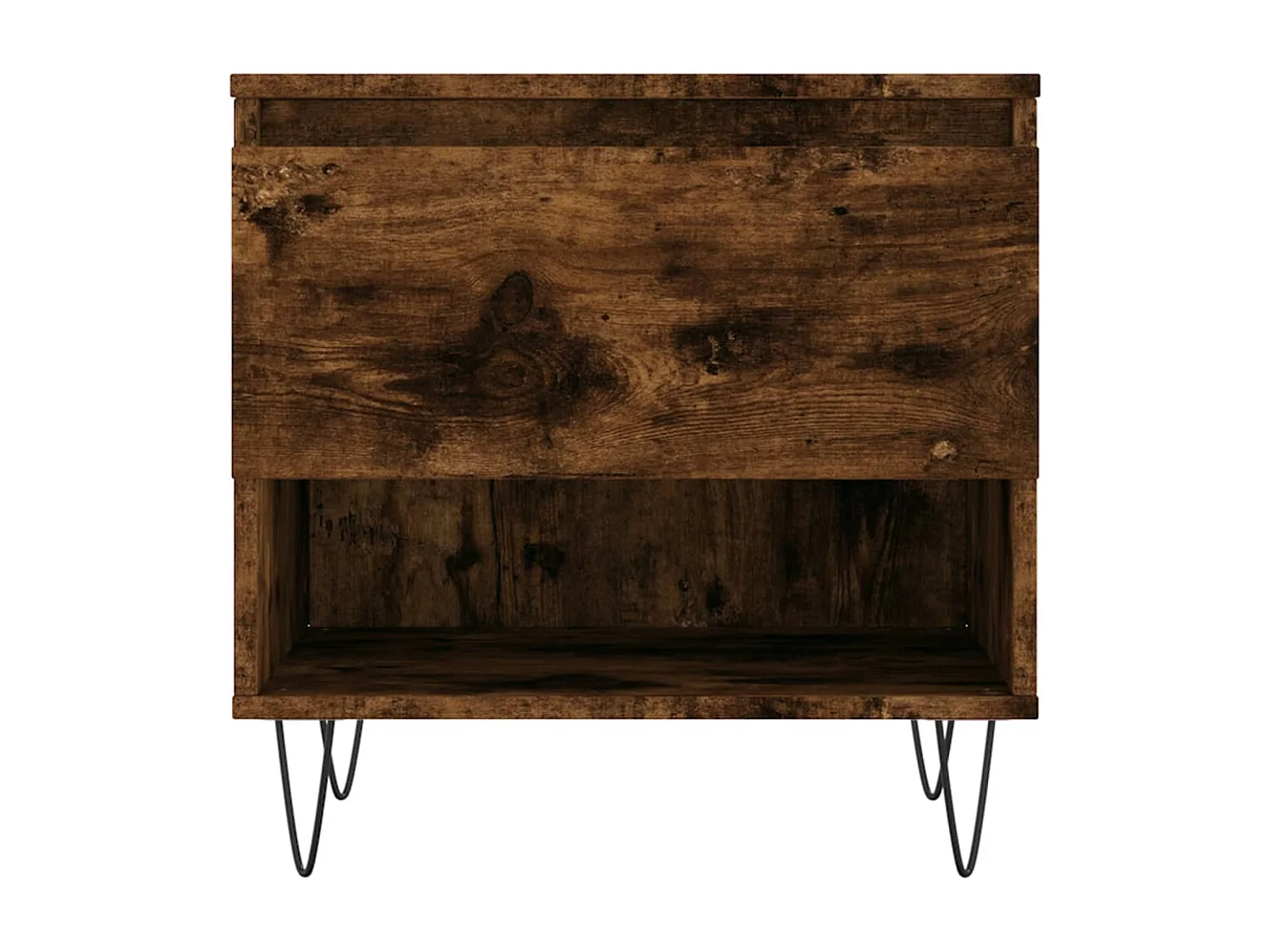 Tables basses 2 pcs chêne fumé 50x46x50 cm bois d'ingénierie