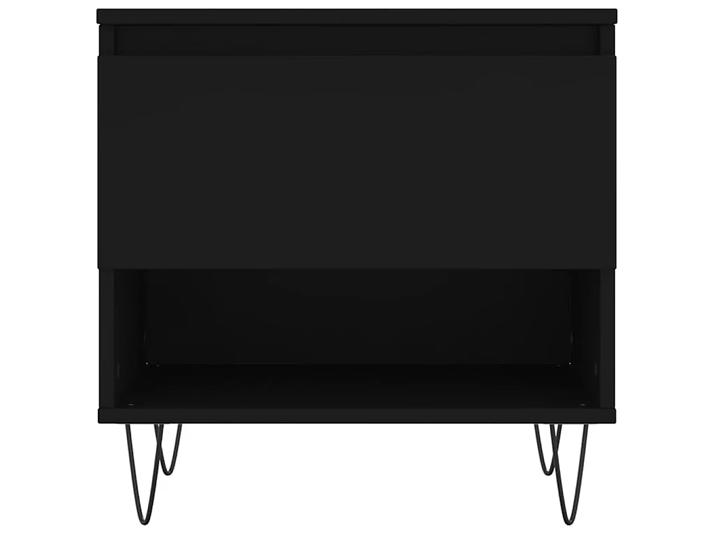 Salontafel 50x46x50 cm bewerkt hout zwart