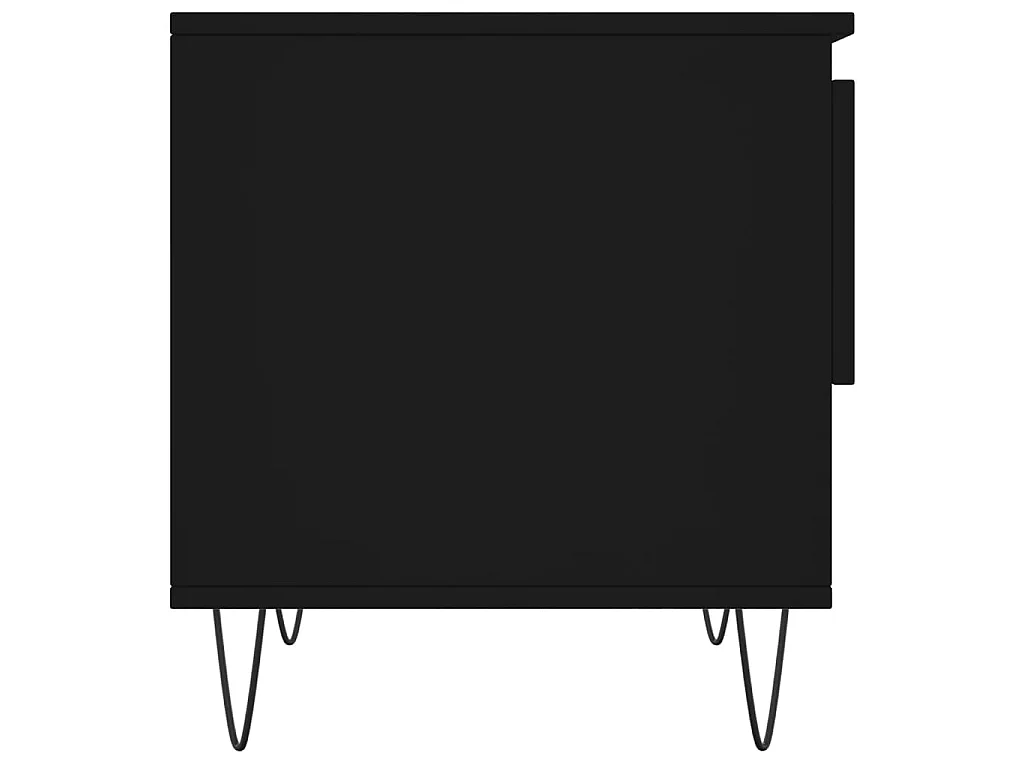 Salontafel 50x46x50 cm bewerkt hout zwart