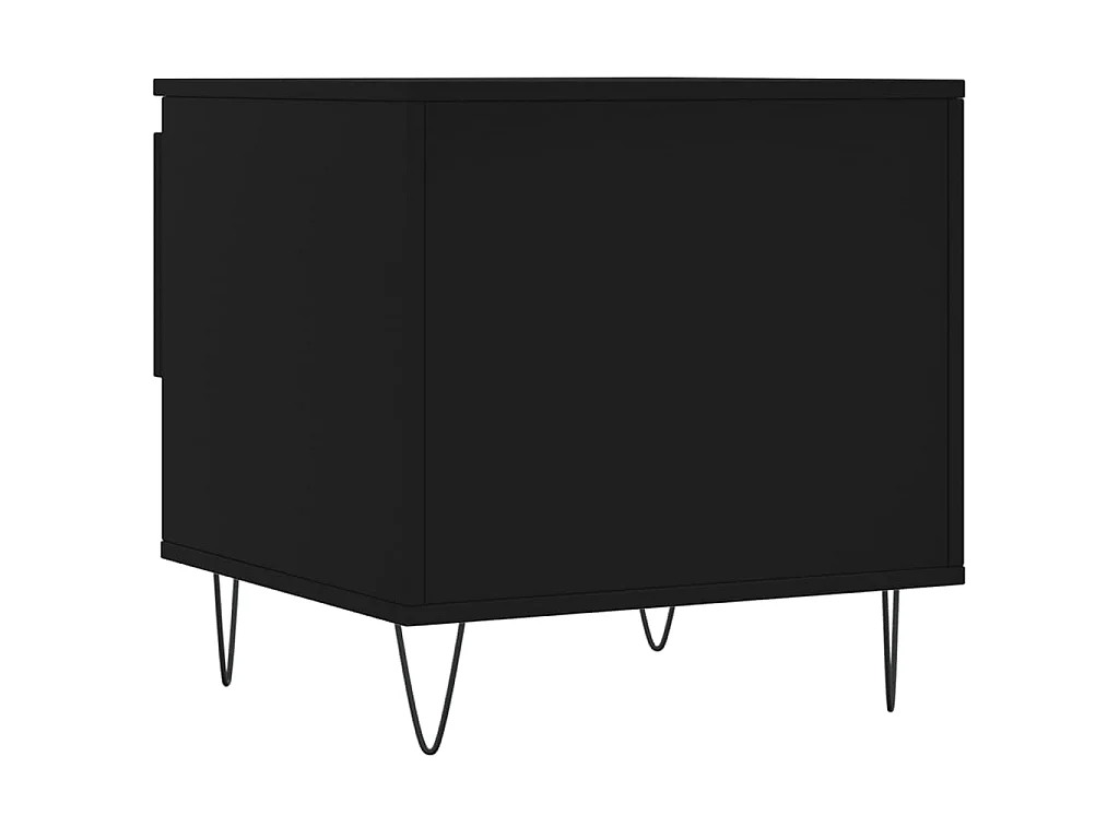 Salontafel 50x46x50 cm bewerkt hout zwart