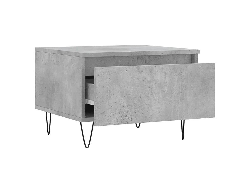 Tables basses 2 pcs gris béton 50x46x35 cm bois d'ingénierie