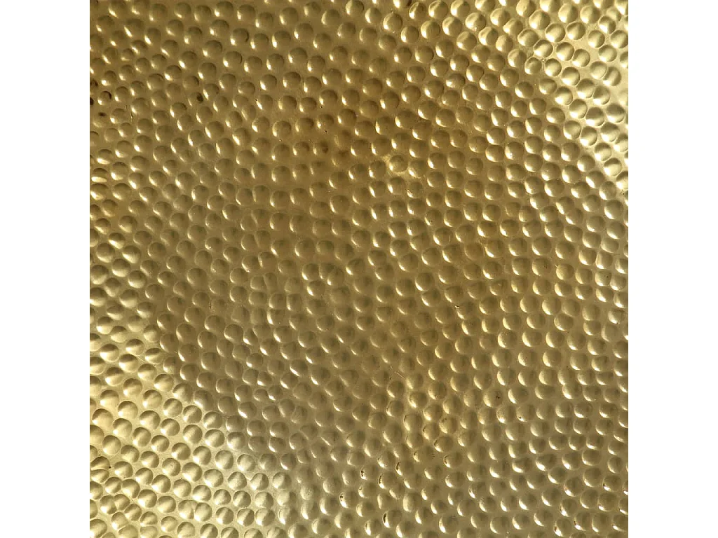 Mesa de centro de aluminio martillado latón 70x30 cm