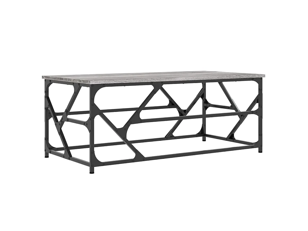 Table basse Sonoma gris 100x50x40 cm Bois d'ingénierie