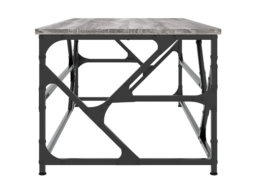 Table basse Sonoma gris 100x50x40 cm Bois d'ingénierie