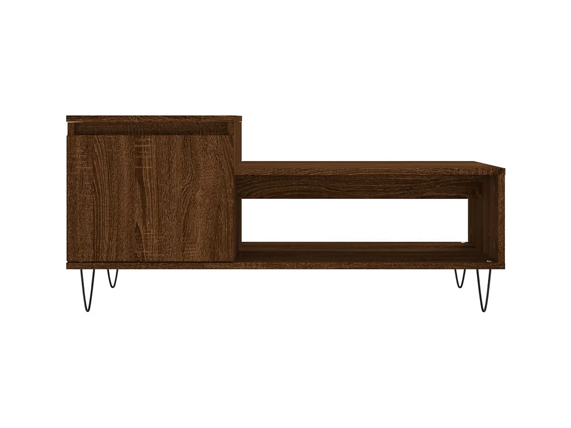 Couchtisch Braun Eichen-Optik 100x50x45 cm Holzwerkstoff