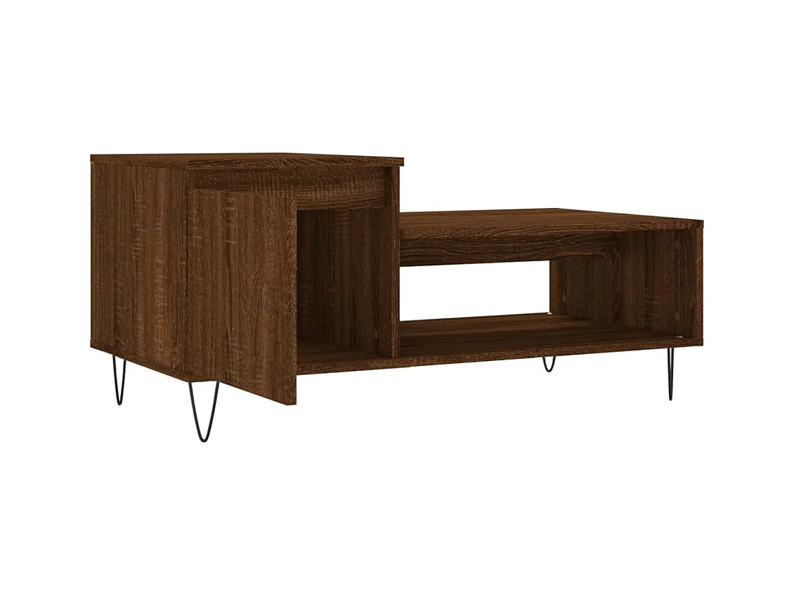 Couchtisch Braun Eichen-Optik 100x50x45 cm Holzwerkstoff