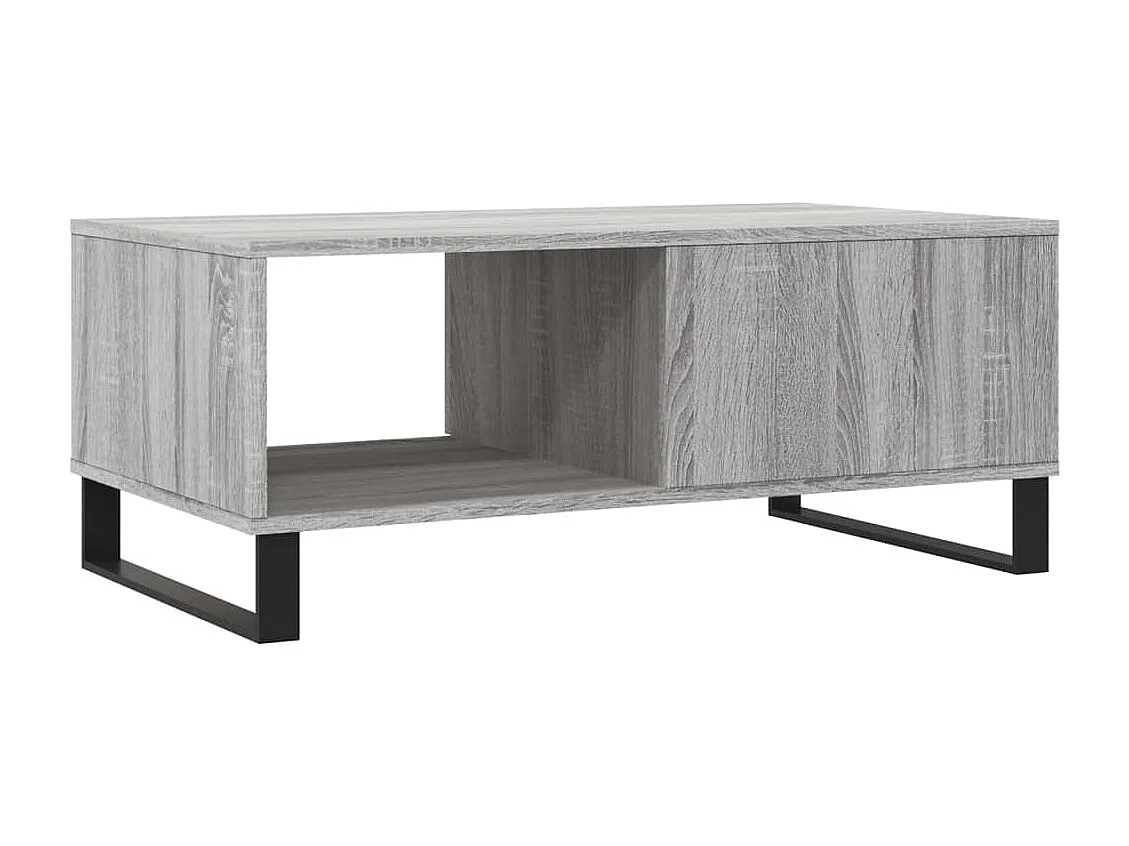 Table basse Sonoma gris 90x50x36,5 cm Bois d'ingénierie