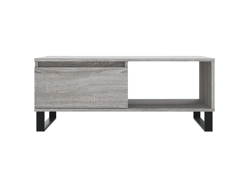 Salontafel 90x50x36,5 cm bewerkt hout grijs sonoma