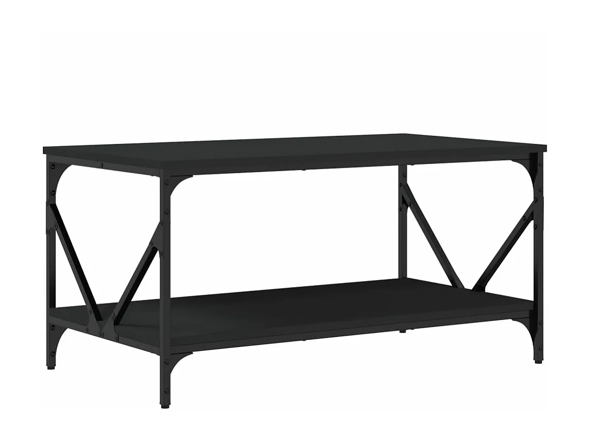 Couchtisch Schwarz 90x50x45 cm Holzwerkstoff