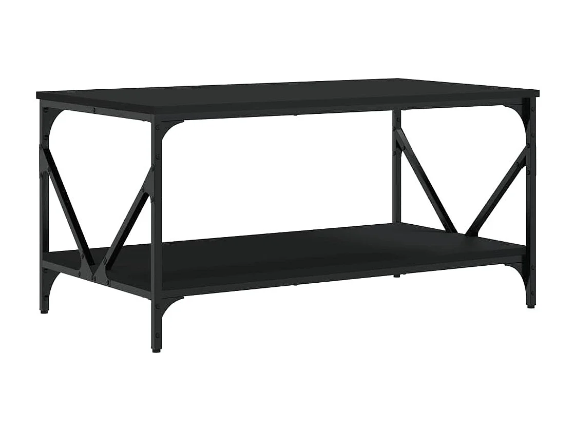 Couchtisch Schwarz 90x50x45 cm Holzwerkstoff