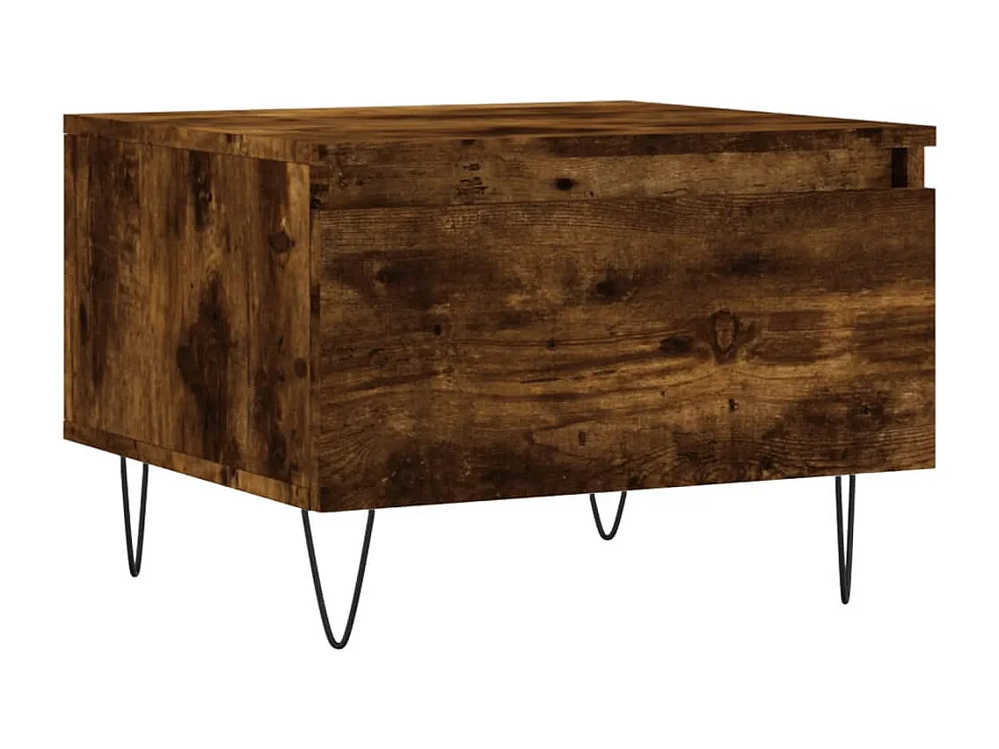 Tables basses 2 pcs chêne fumé 50x46x35 cm bois d'ingénierie