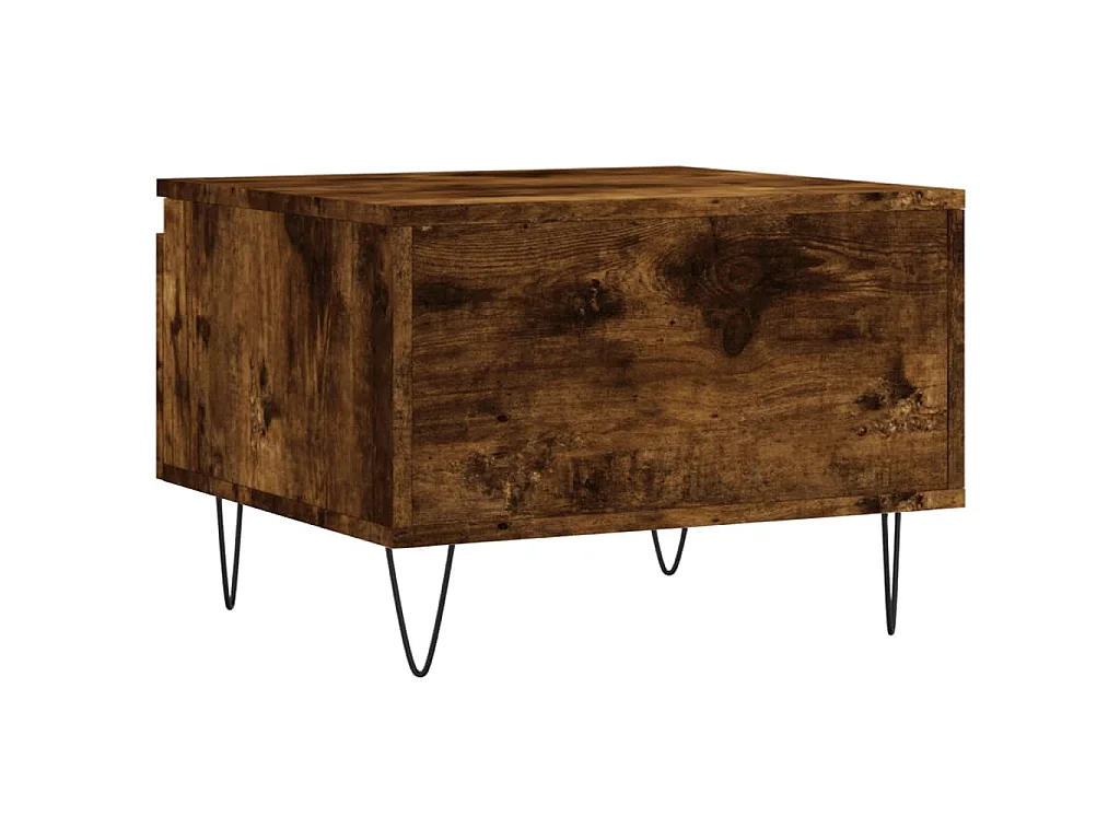 Tables basses 2 pcs chêne fumé 50x46x35 cm bois d'ingénierie