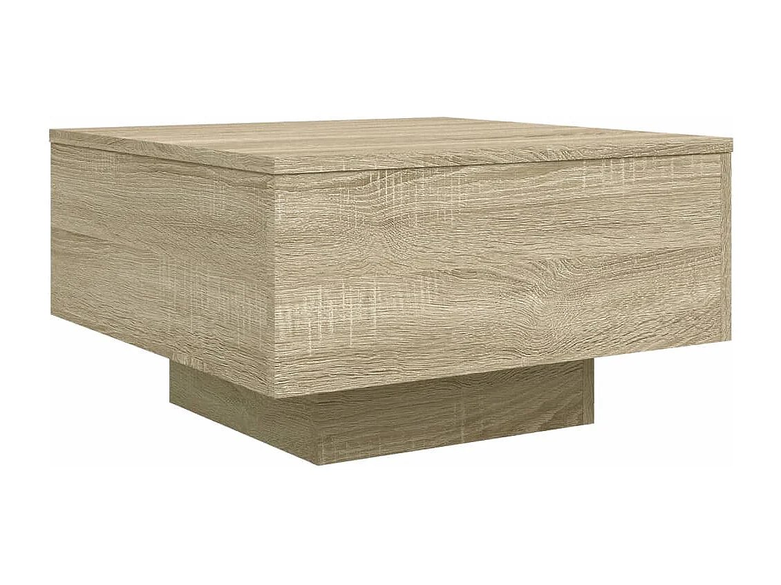 Salontafel 55x55x31 cm bewerkt hout sonoma eikenkleurig