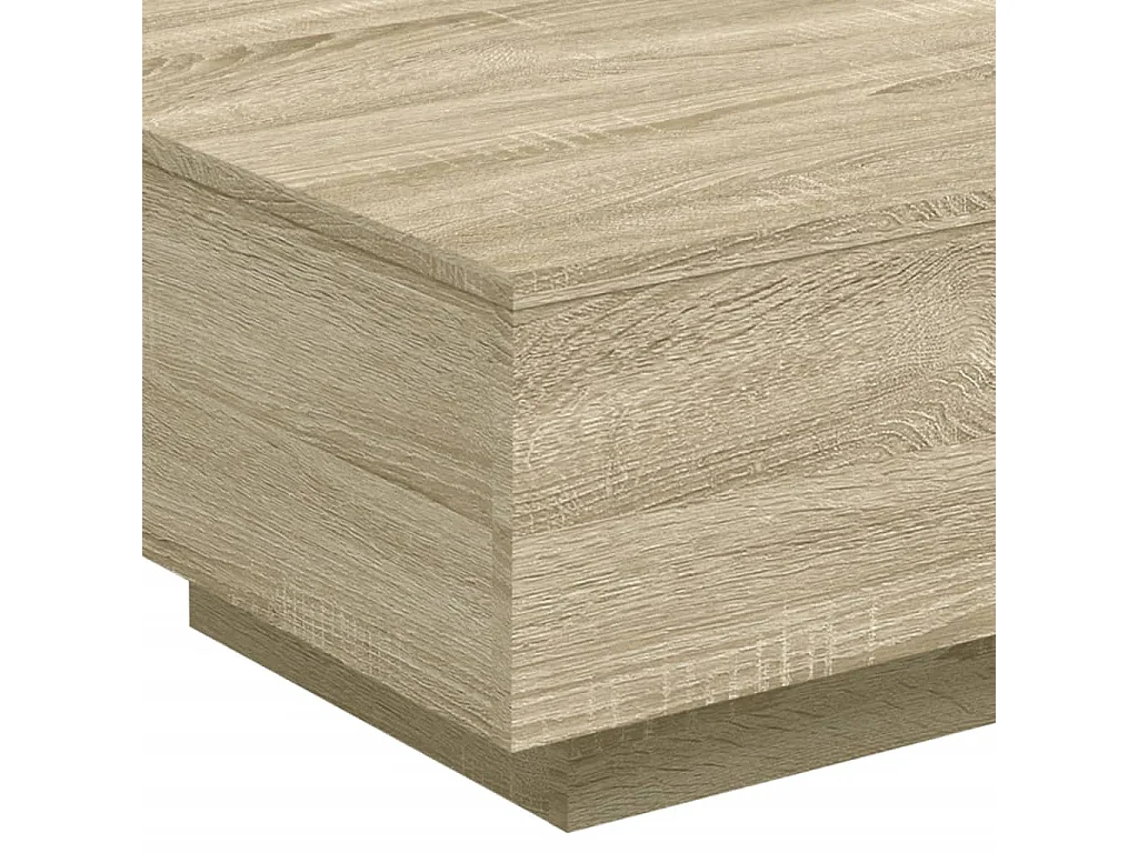 Salontafel 55x55x31 cm bewerkt hout sonoma eikenkleurig