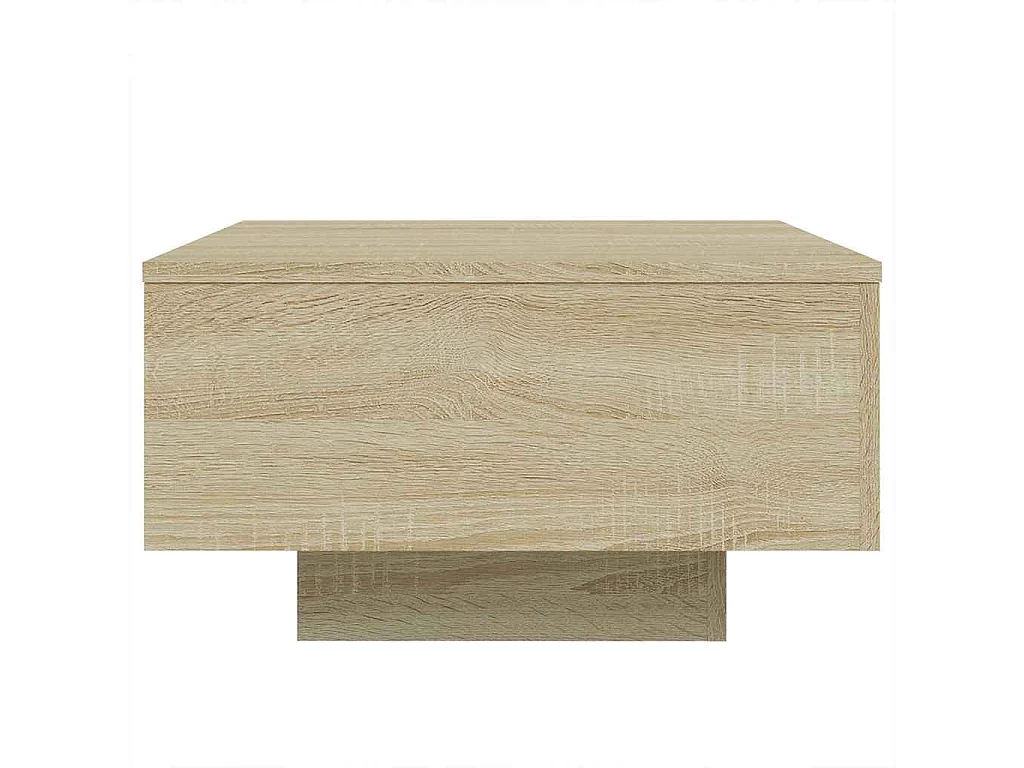 Table basse chêne sonoma 55x55x31 cm bois d'ingénierie